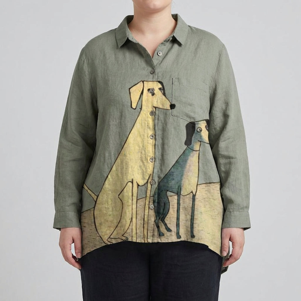 Ondine | Elegant linned sommerbluse
