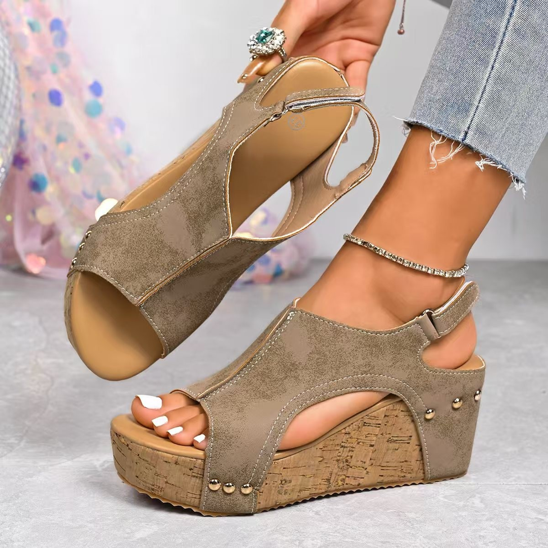 Maeve | Kork Wedge Sandaler
