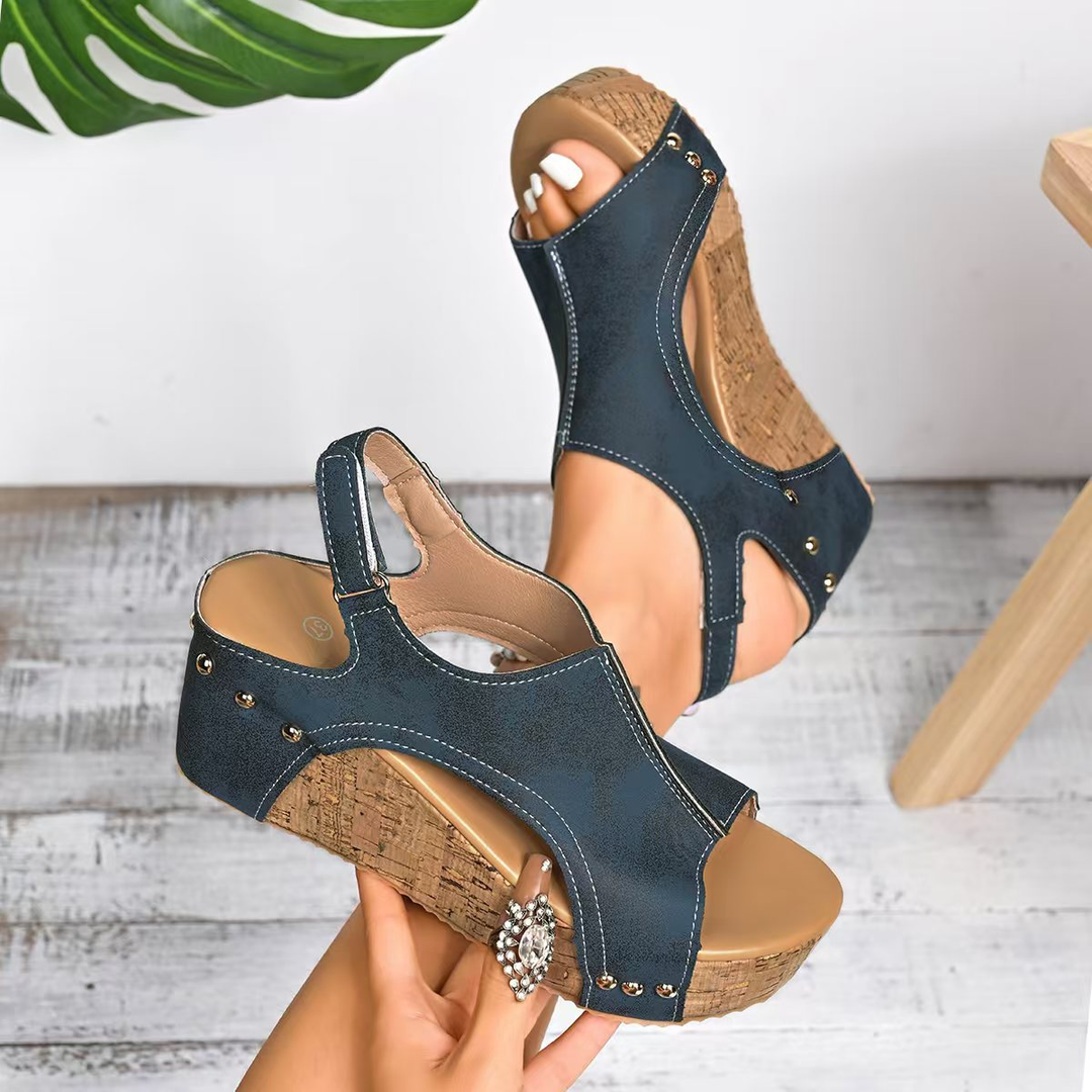 Maeve | Kork Wedge Sandaler