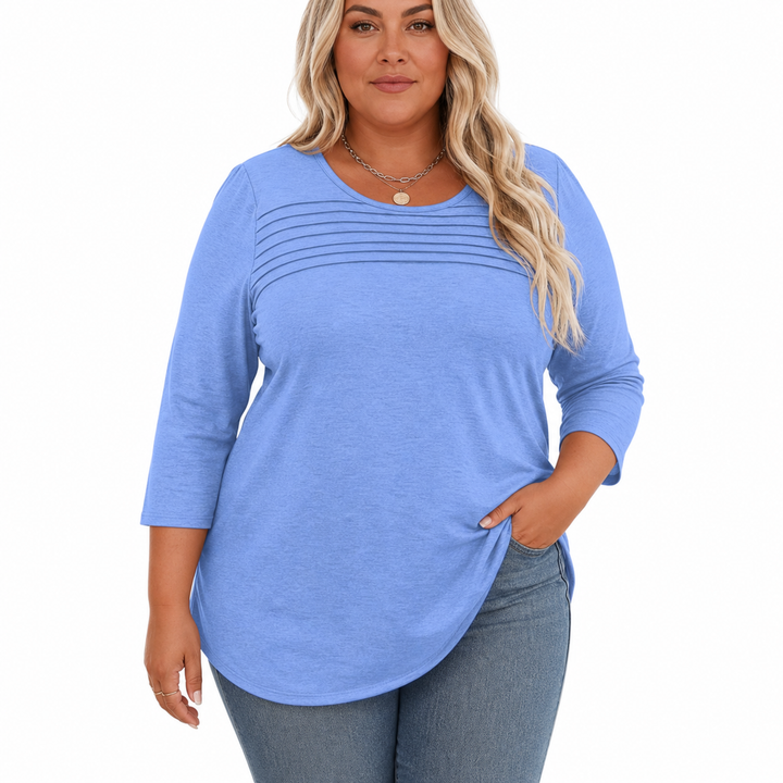 ALLISON | Casual Plisseret Forårs Top