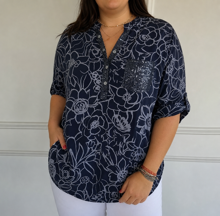 Avery | Elegant Bluse med Lomme
