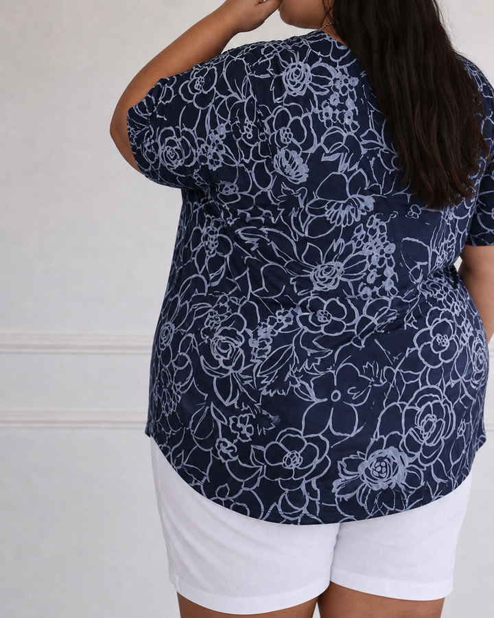 Camila | Elegant Bluse med Lomme