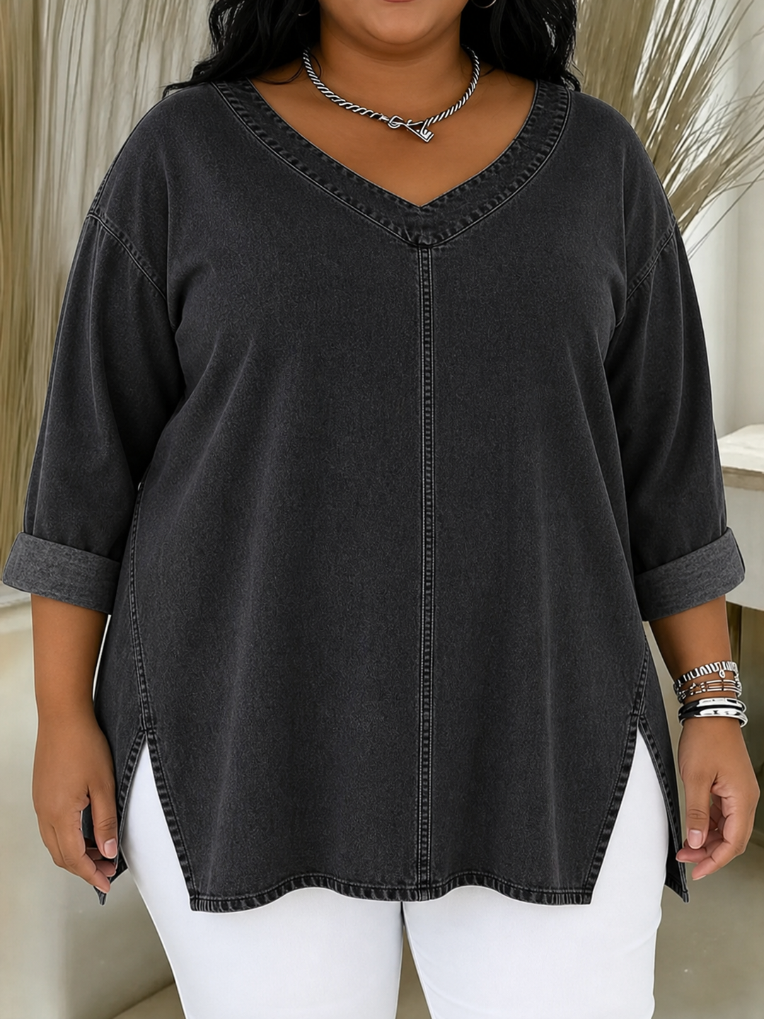 Lucy | Stilfuld Denim Top