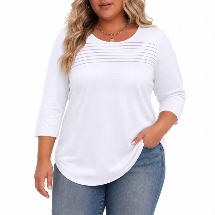 ALLISON | Casual Plisseret Forårs Top