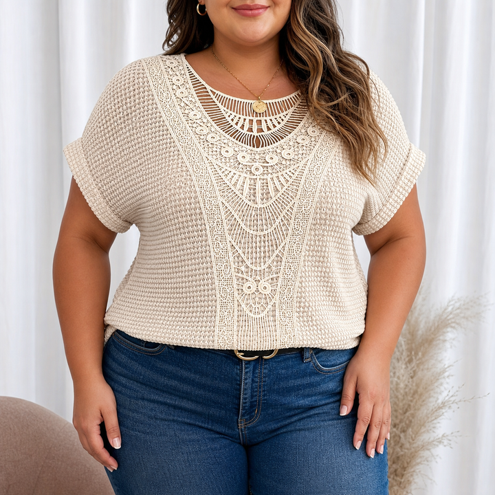 Violet | Detaljeret Strikket Top