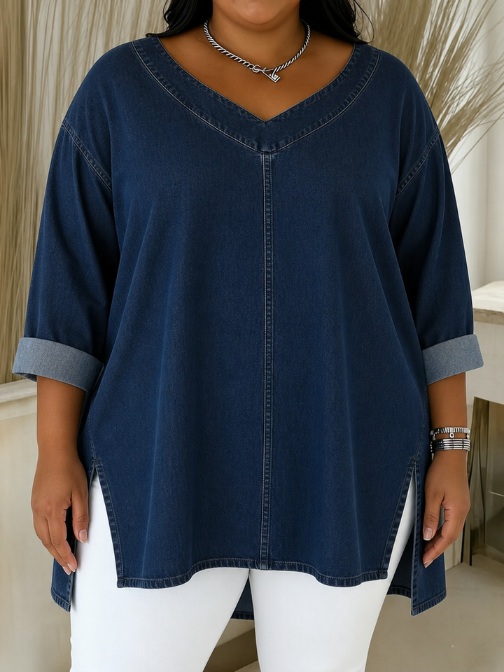 Lucy | Stilfuld Denim Top
