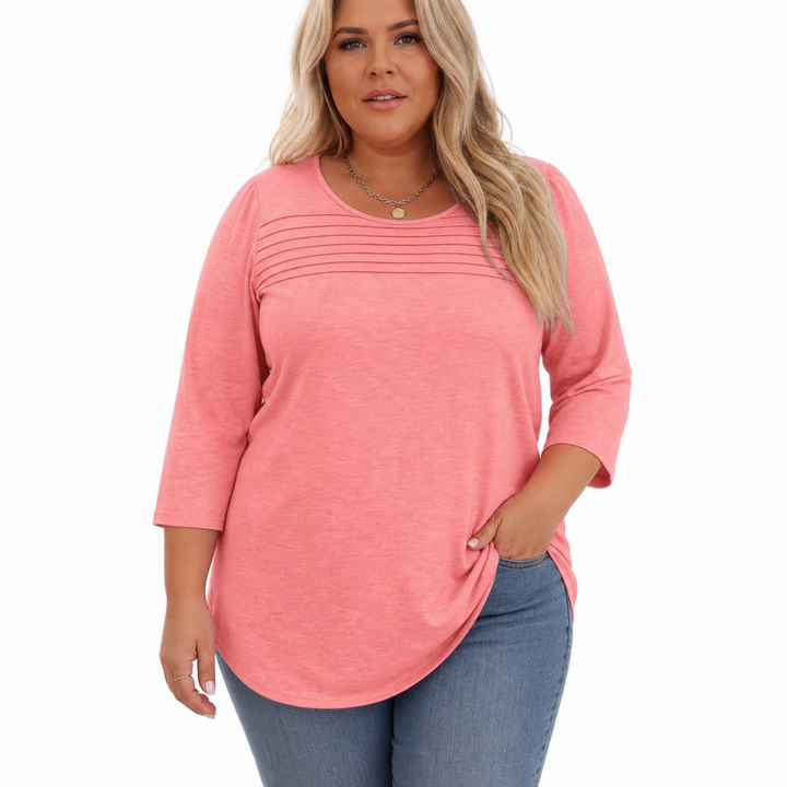 ALLISON | Casual Plisseret Forårs Top