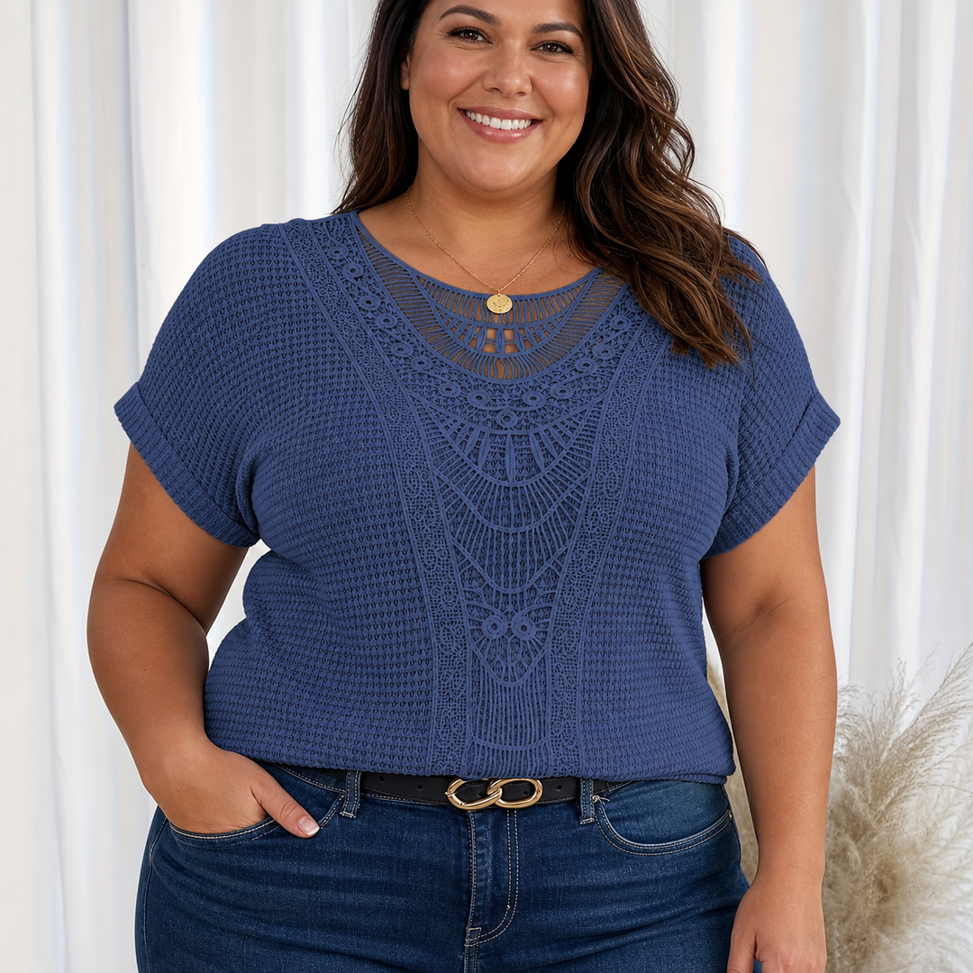 Violet | Detaljeret Strikket Top
