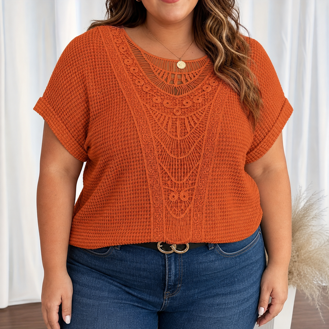 Violet | Detaljeret Strikket Top