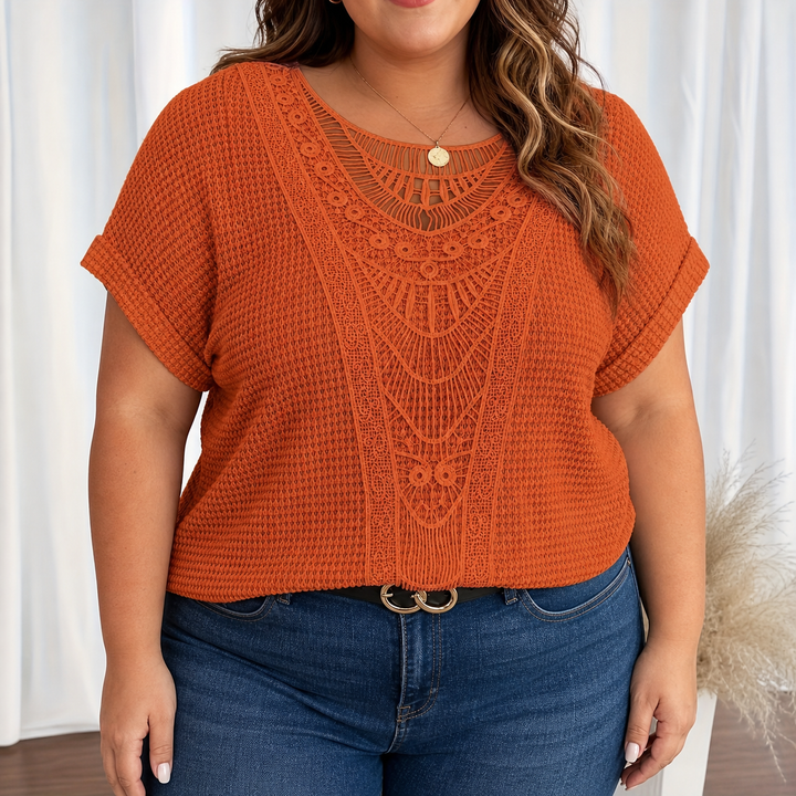 Violet | Detaljeret Strikket Top