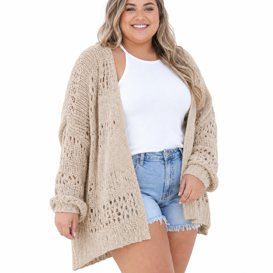 NAOMI | Letvægts Oversized Boho Sommer Cardigan