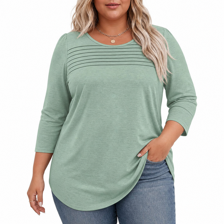 ALLISON | Casual Plisseret Forårs Top