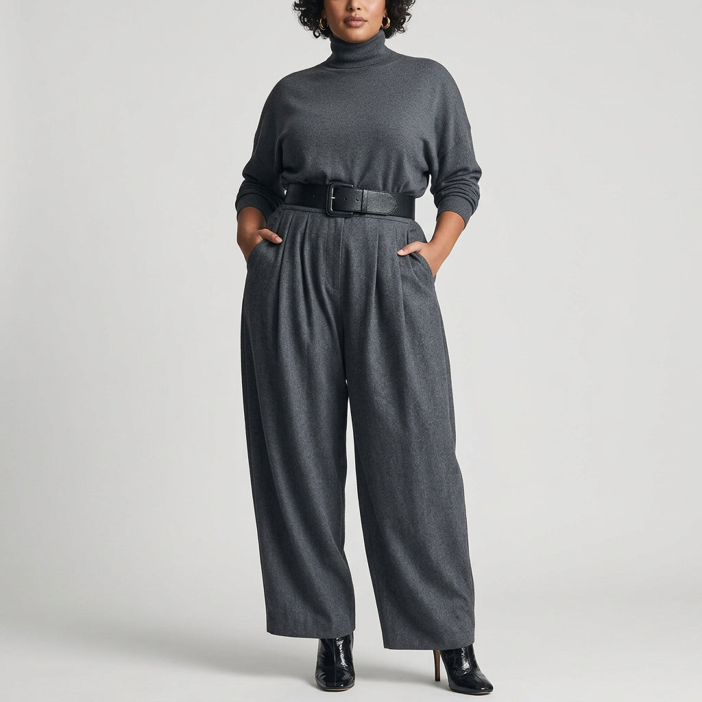 Aisha Jumpsuit med Høj Hals