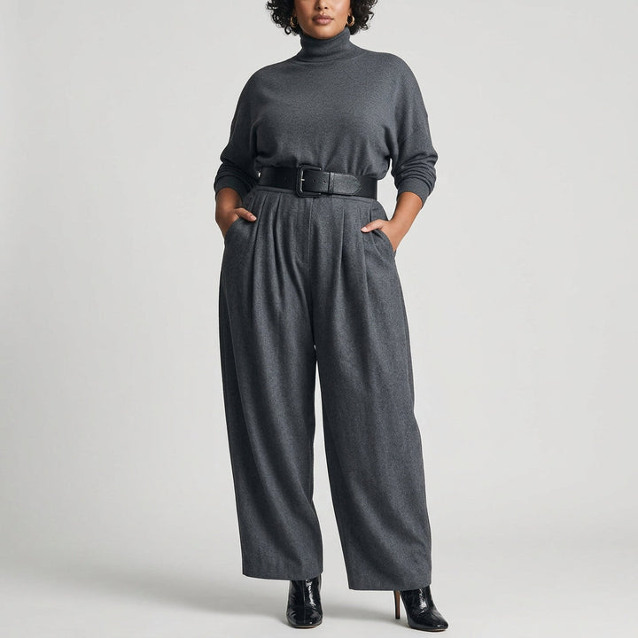 Aisha Jumpsuit med Høj Hals