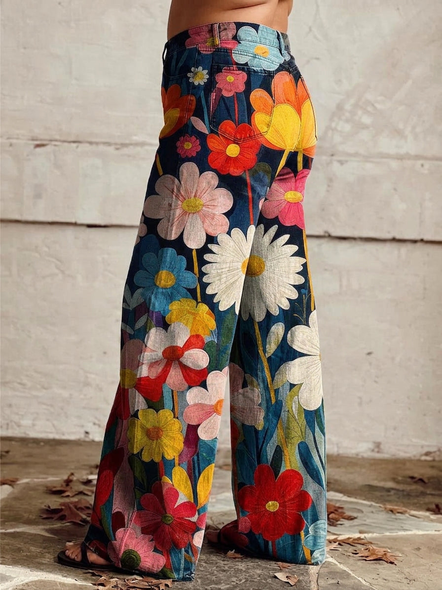 Orla - Blomster Wide Pants