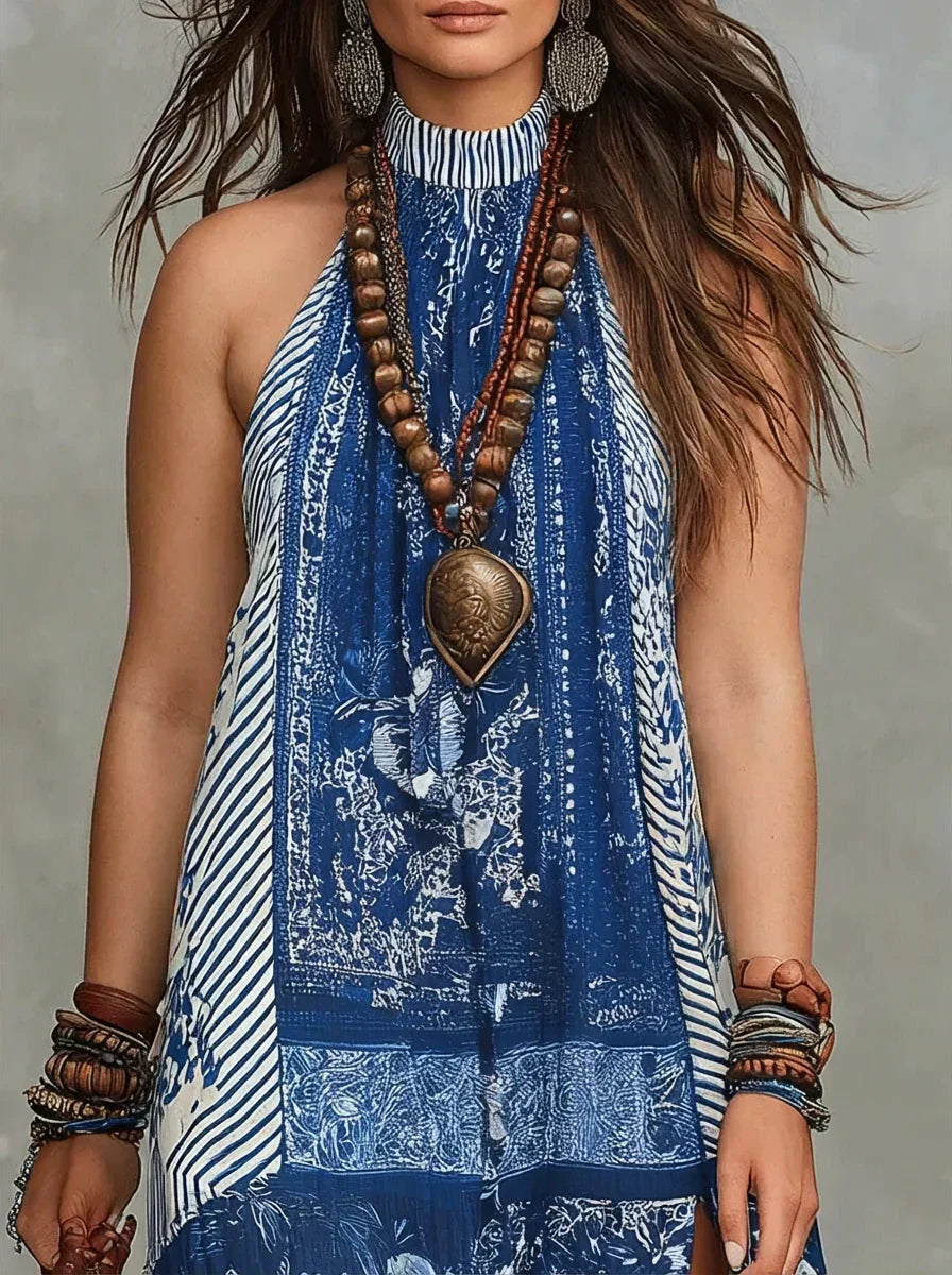 Ilse | Patchwork Maxi Kjole