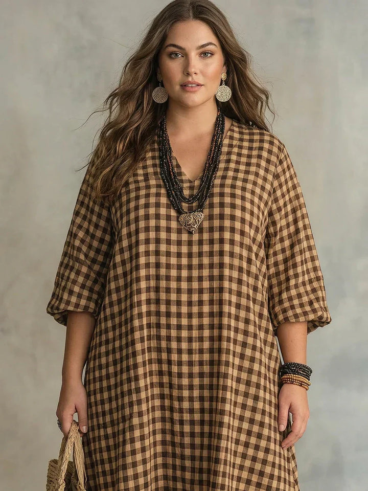 Bellamy | Check Maxi Kjole