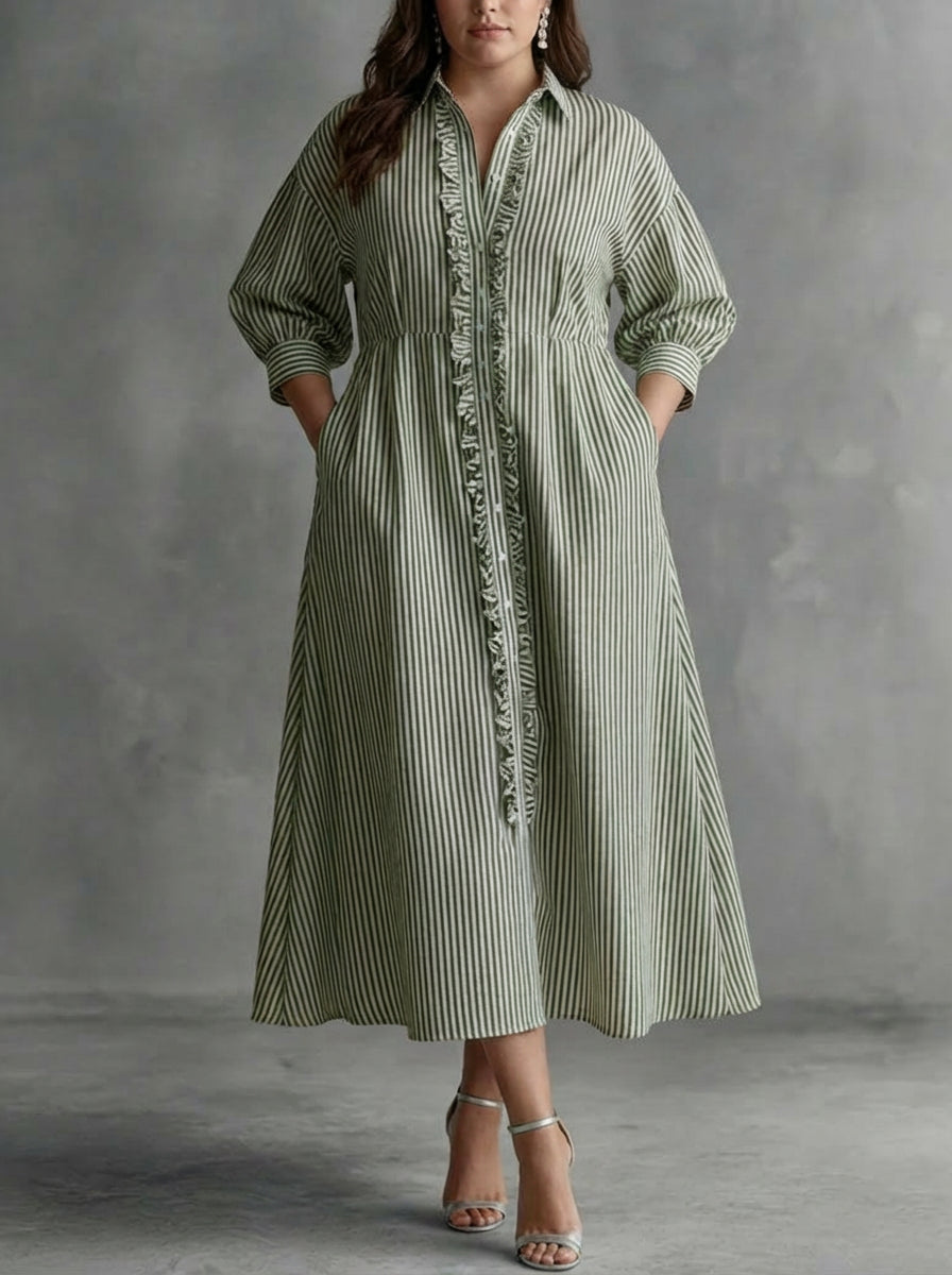 Dilys | Stripe Maxi Kjole