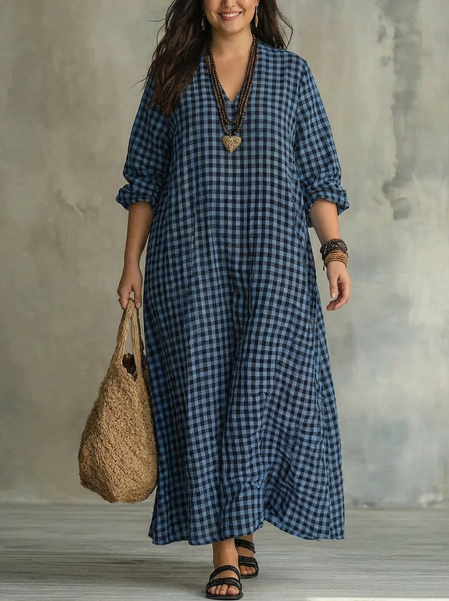 Bellamy | Check Maxi Kjole