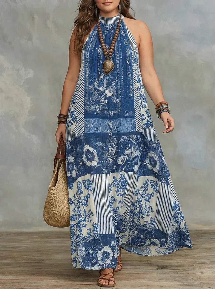Ilse | Patchwork Maxi Kjole