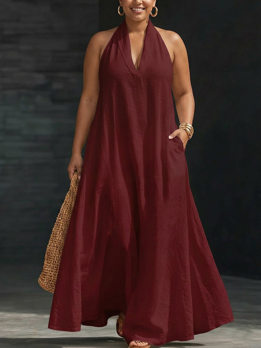 Nova | Halter Maxi Kjole