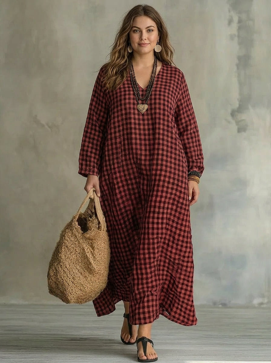 Bellamy | Check Maxi Kjole