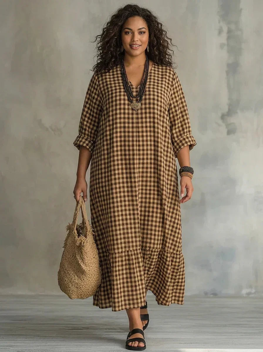 Bellamy | Check Maxi Kjole