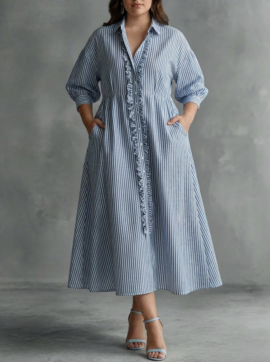 Dilys | Stripe Maxi Kjole