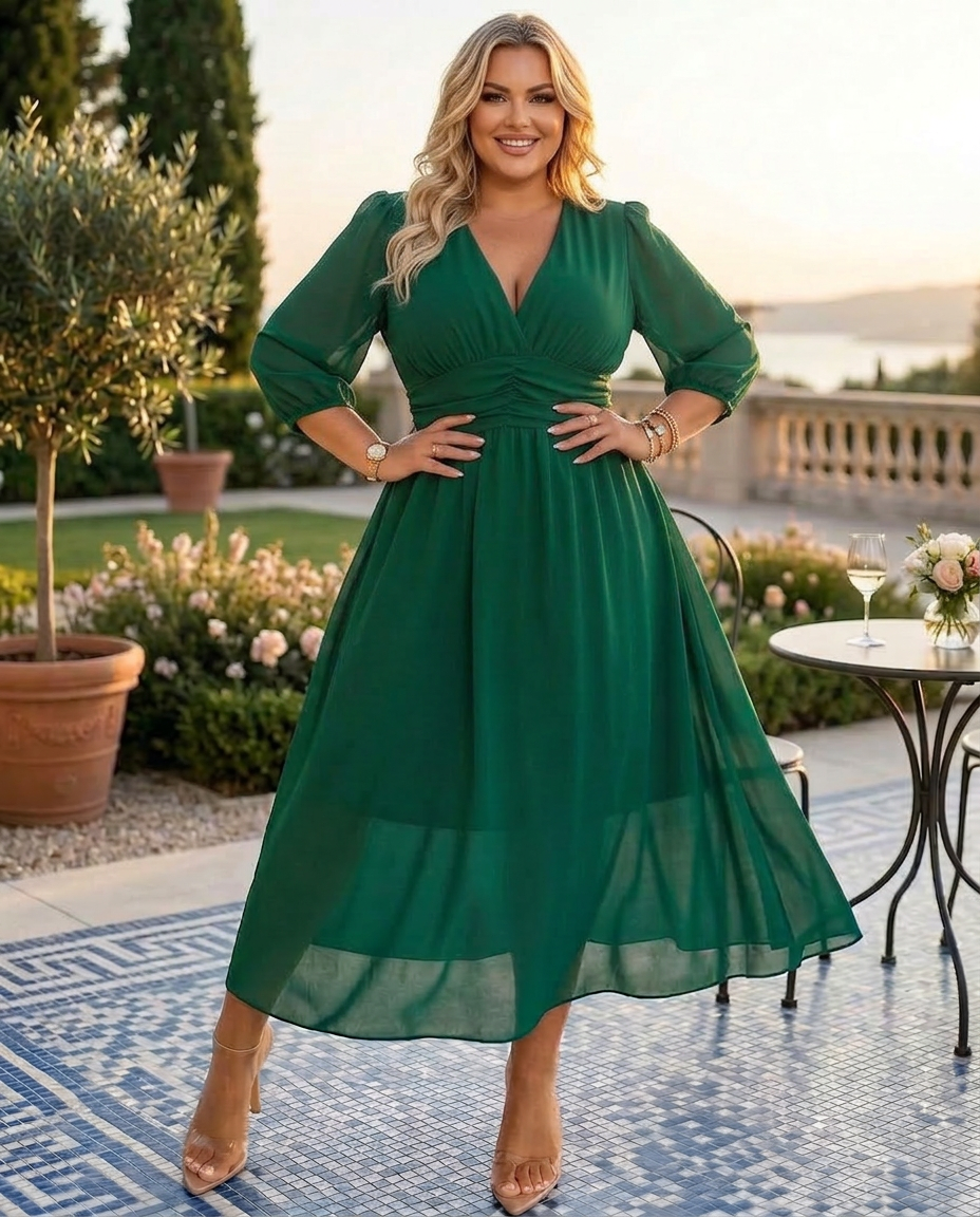 Cecily | Elegant Wrap Kjole