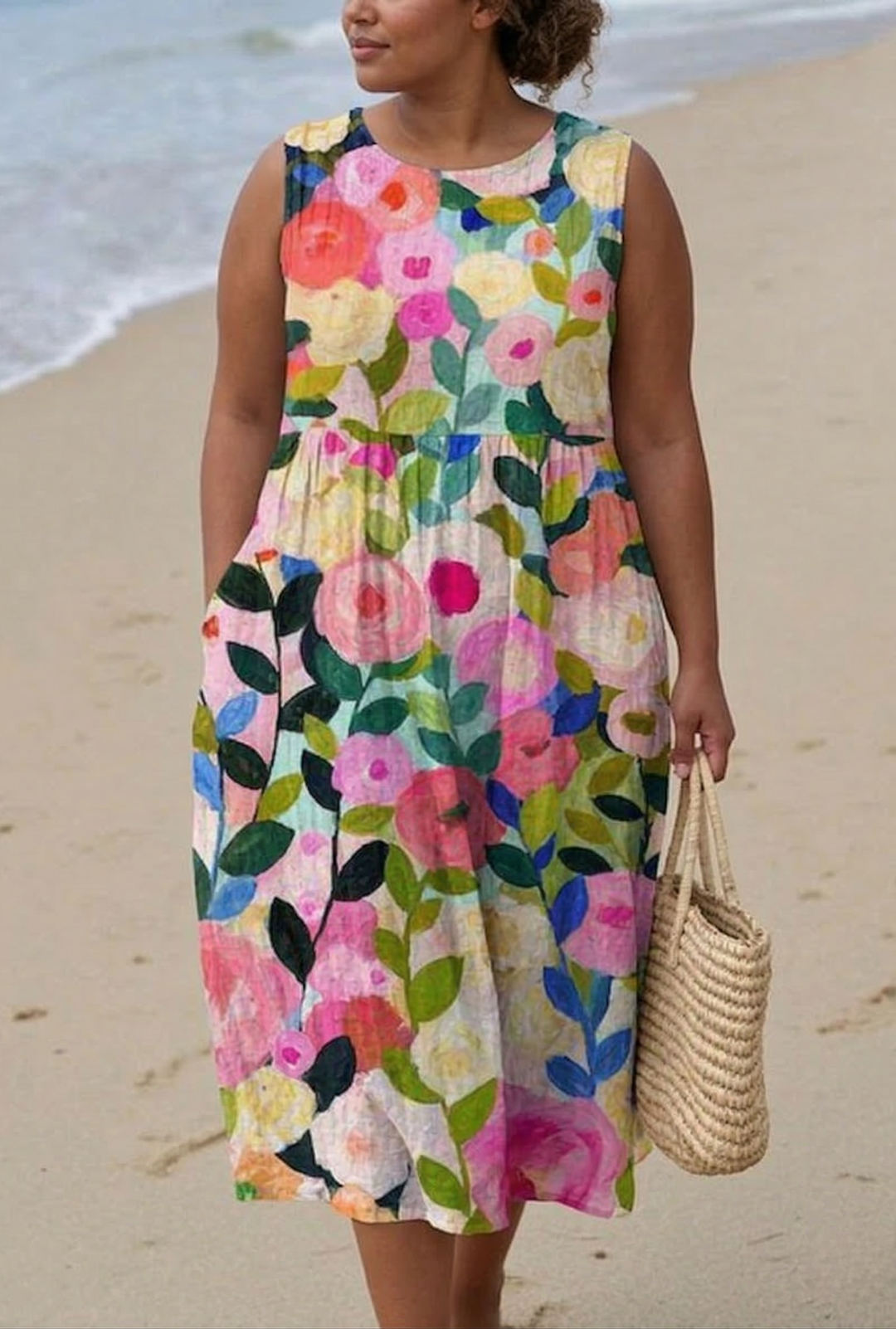 Briony Floral Midi Kjole