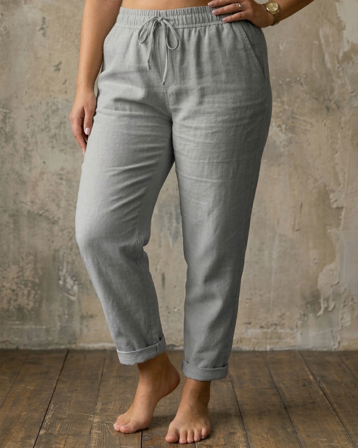 Sorrel | Drawstring Afslappede Linnedbukser