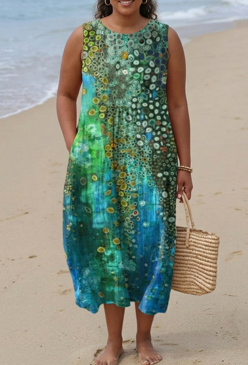 Nessa Reef Midi Kjole