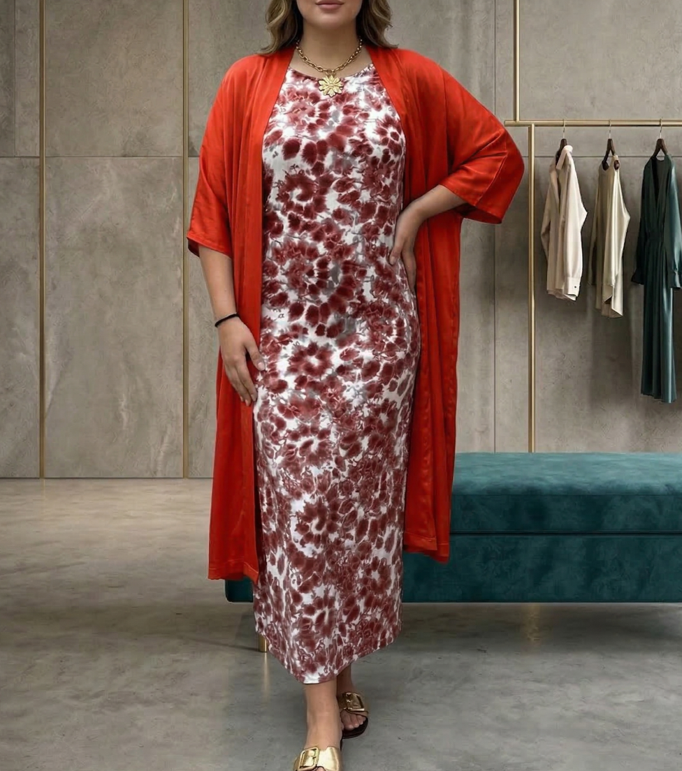 Harlow | Elegant Kjole med Cardigan