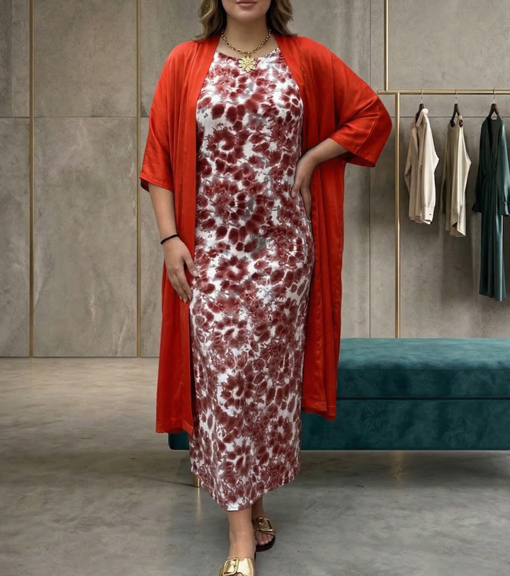 Harlow | Elegant Kjole med Cardigan