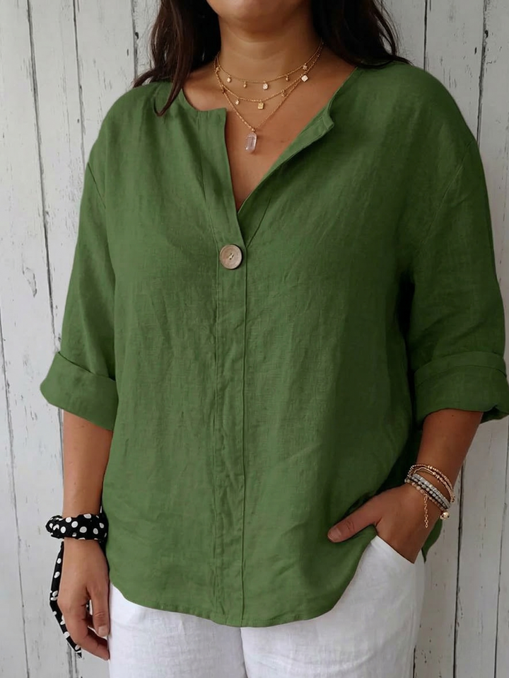 Lucienne - Casual V-Hals Bluse