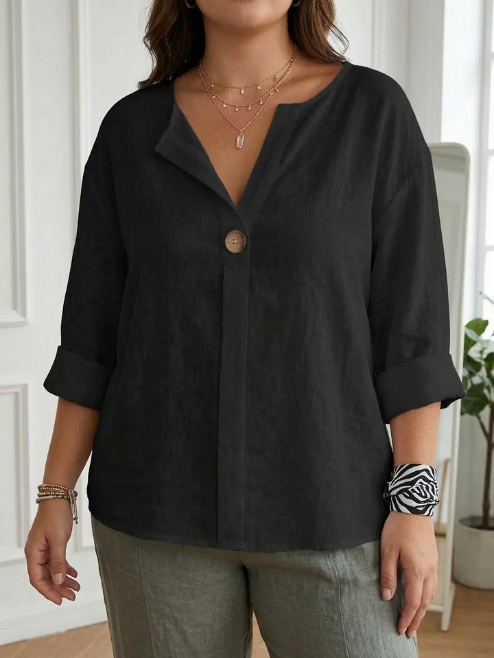 Lucienne - Casual V-Hals Bluse