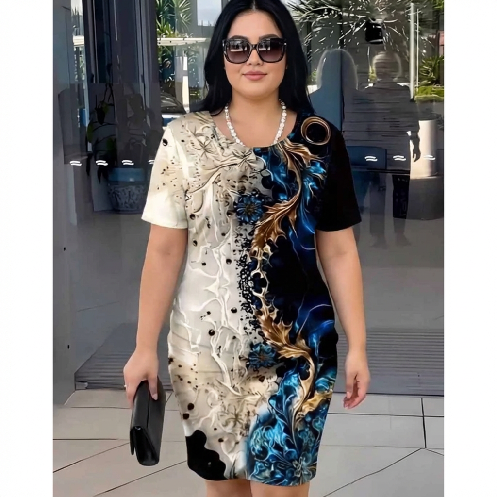 Sorrel - Trykt Afslappet Kjole