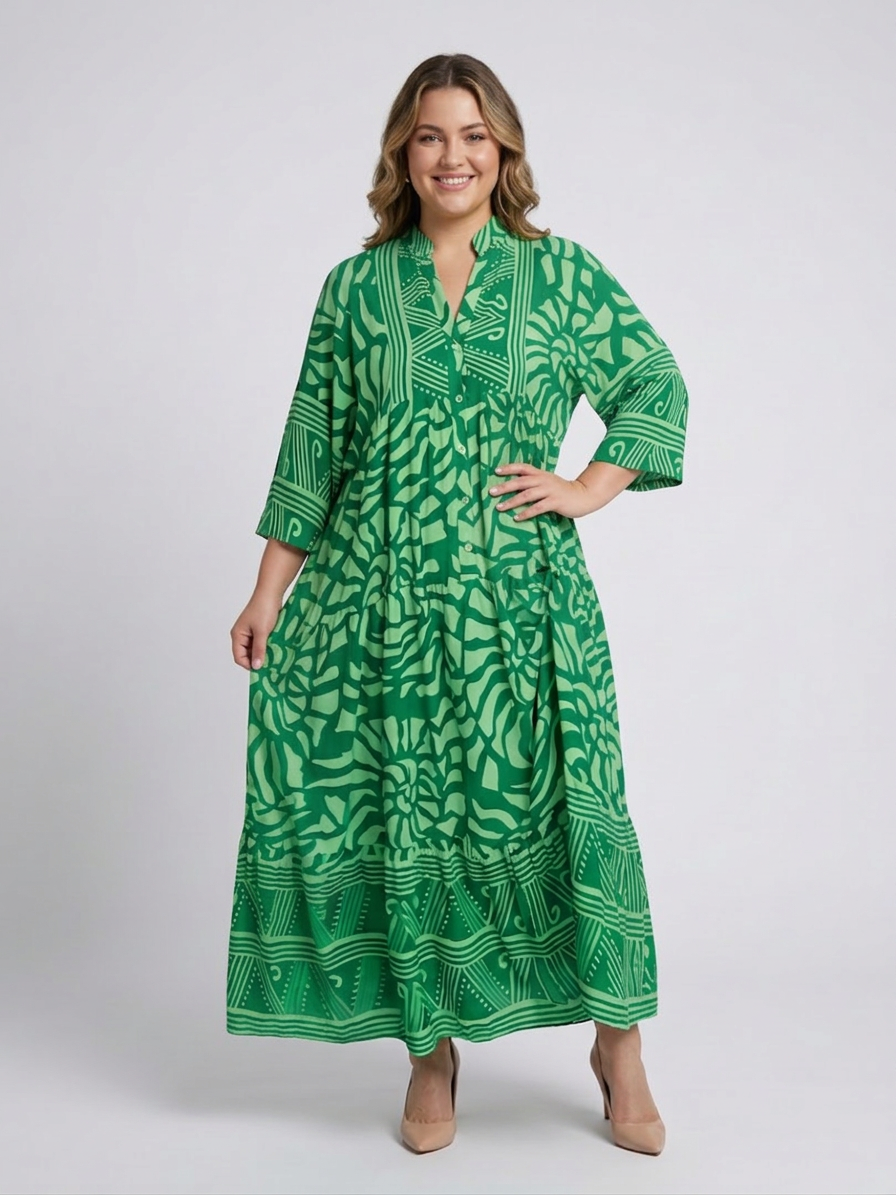Mirabel | Knapfront Midi Kjole