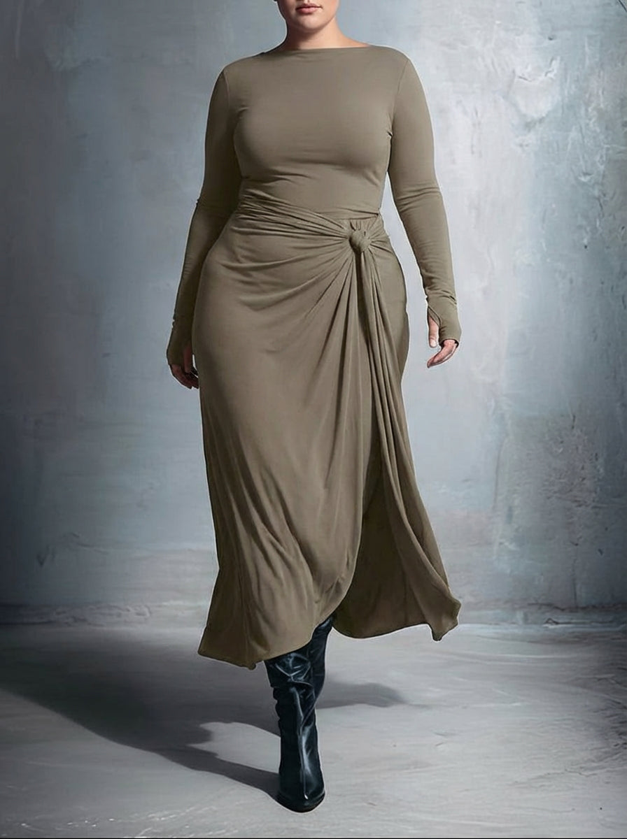 SELMA | SIDE KNOT MAXI KJOLE