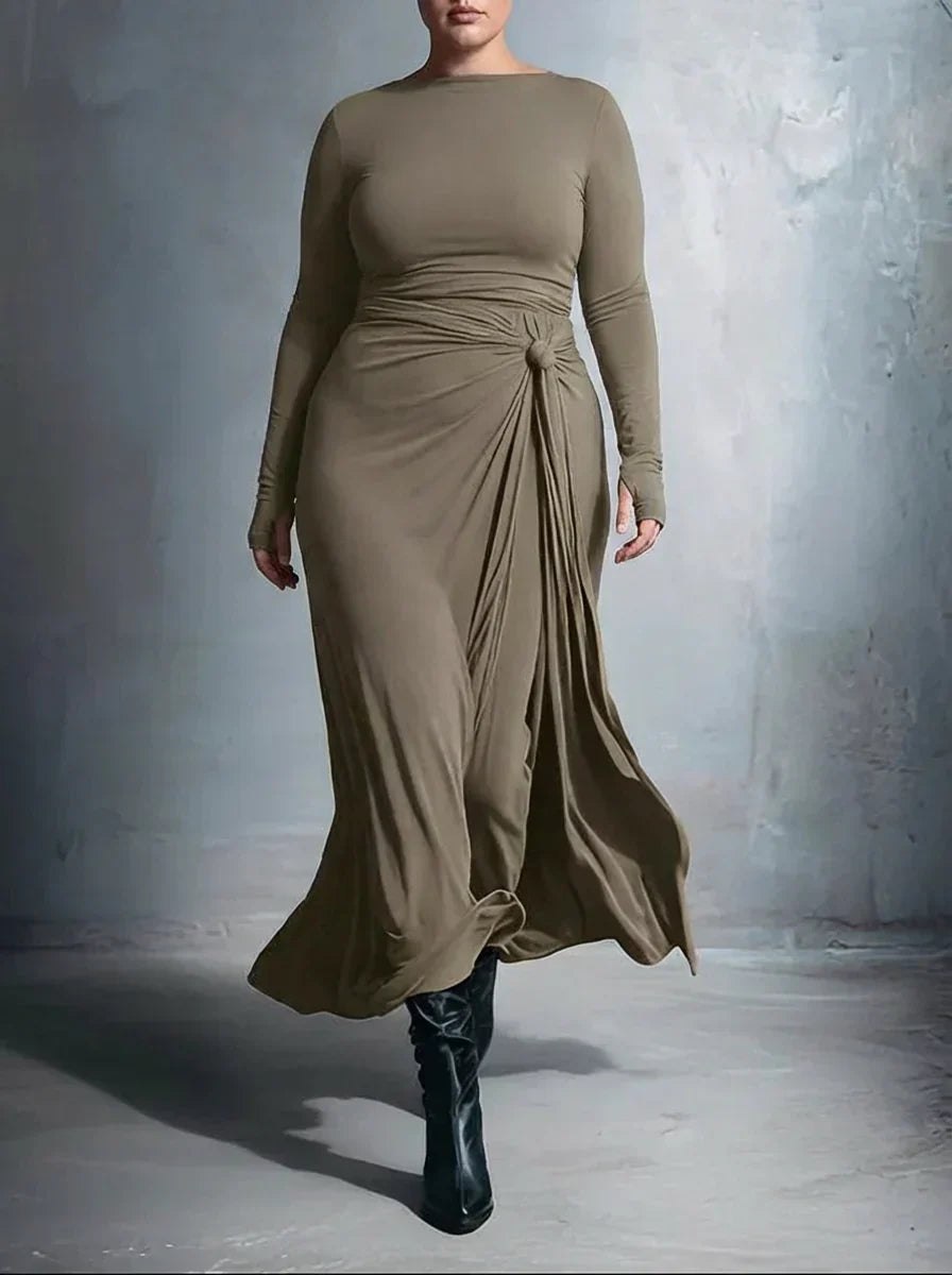Anaïs ❘ Maxi kjole med sidesløjfe