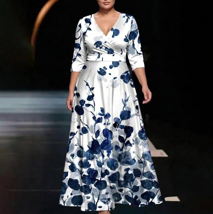 Vera | Chic Kjole med Blomsterprint